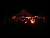 Unser Lager bei Nacht
